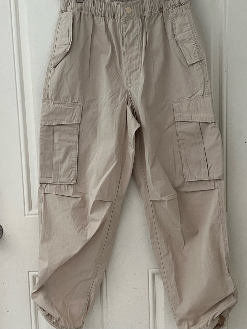 H&M Beige Cargo Jogger Pants for Kids
